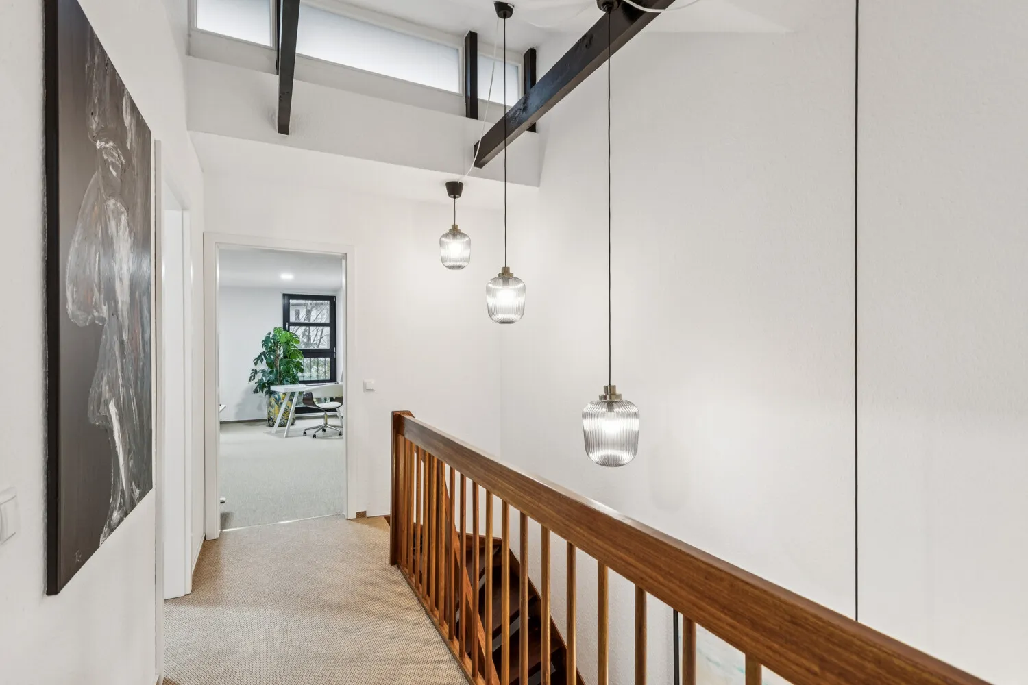 Schöner Flur im Obergeschoss