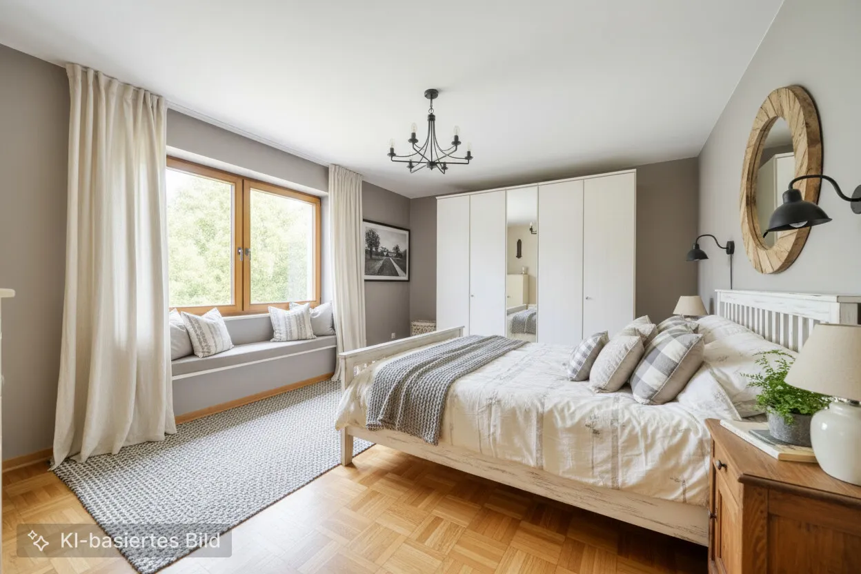 OG: Schlafzimmer - Visualisierung