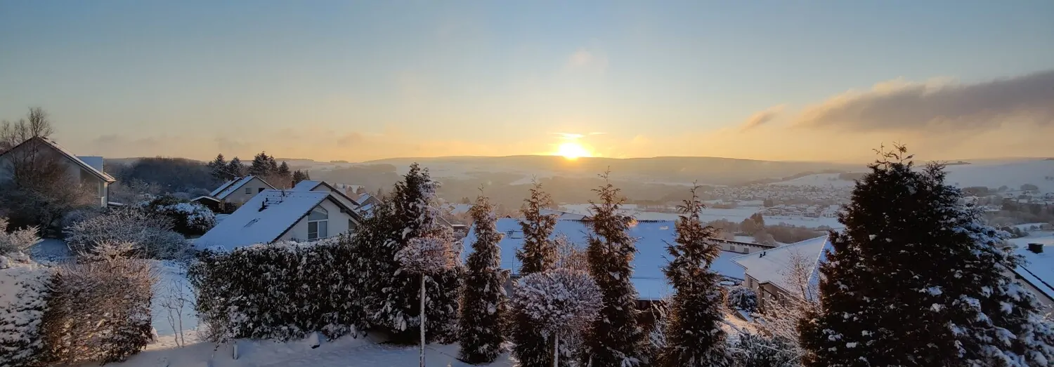 Sonnenuntergang im Winter_