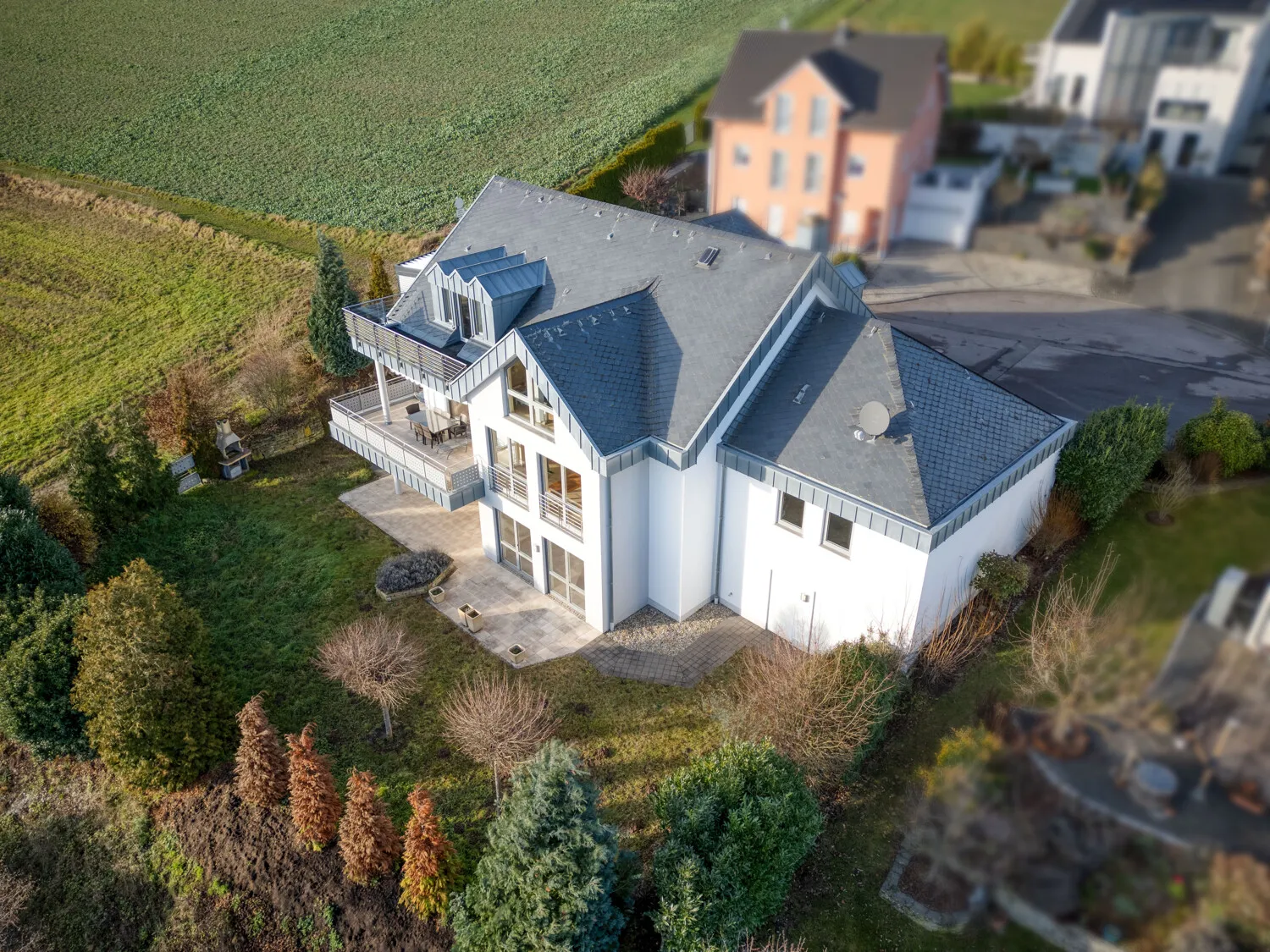 Luftaufnahme: Seitenansicht_