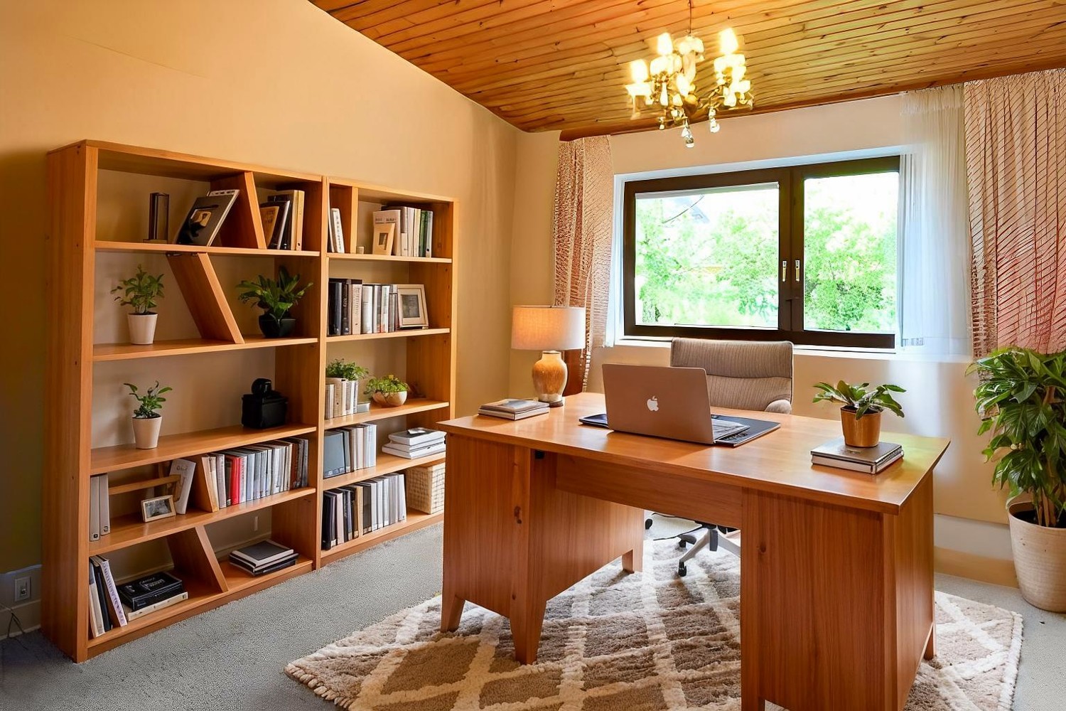 Schlafzimmer / Büro Erdgeschoss illustriert