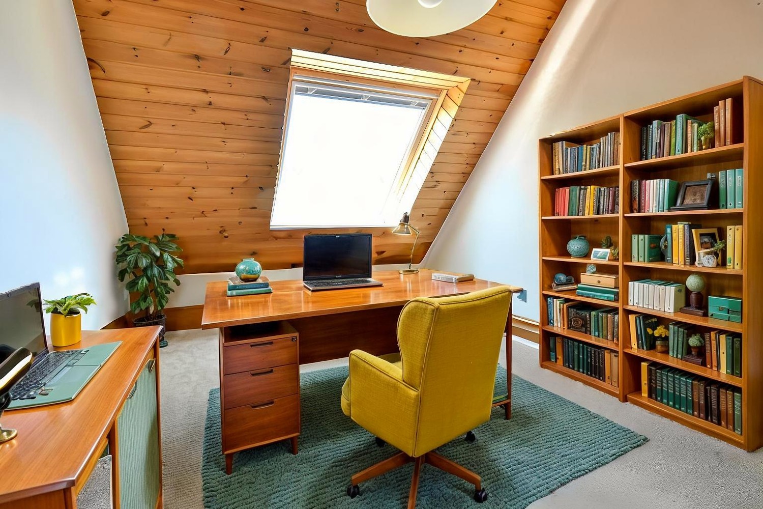 Büro / Durchgangszimmer illustriert