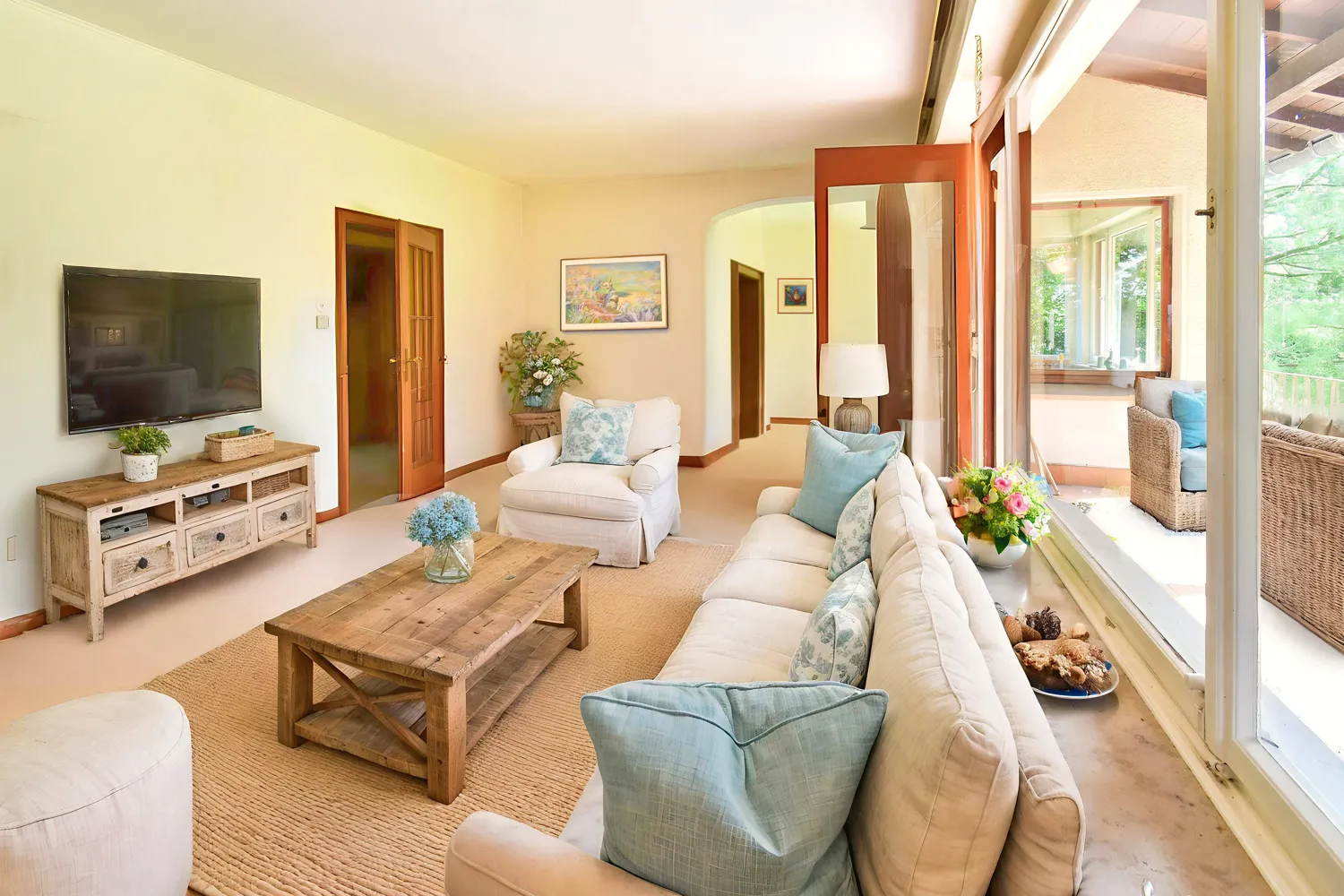 Wohnzimmer Erdgeschoss illustriert