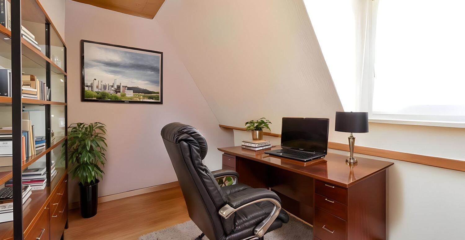 Büro illustriert Obergeschoss