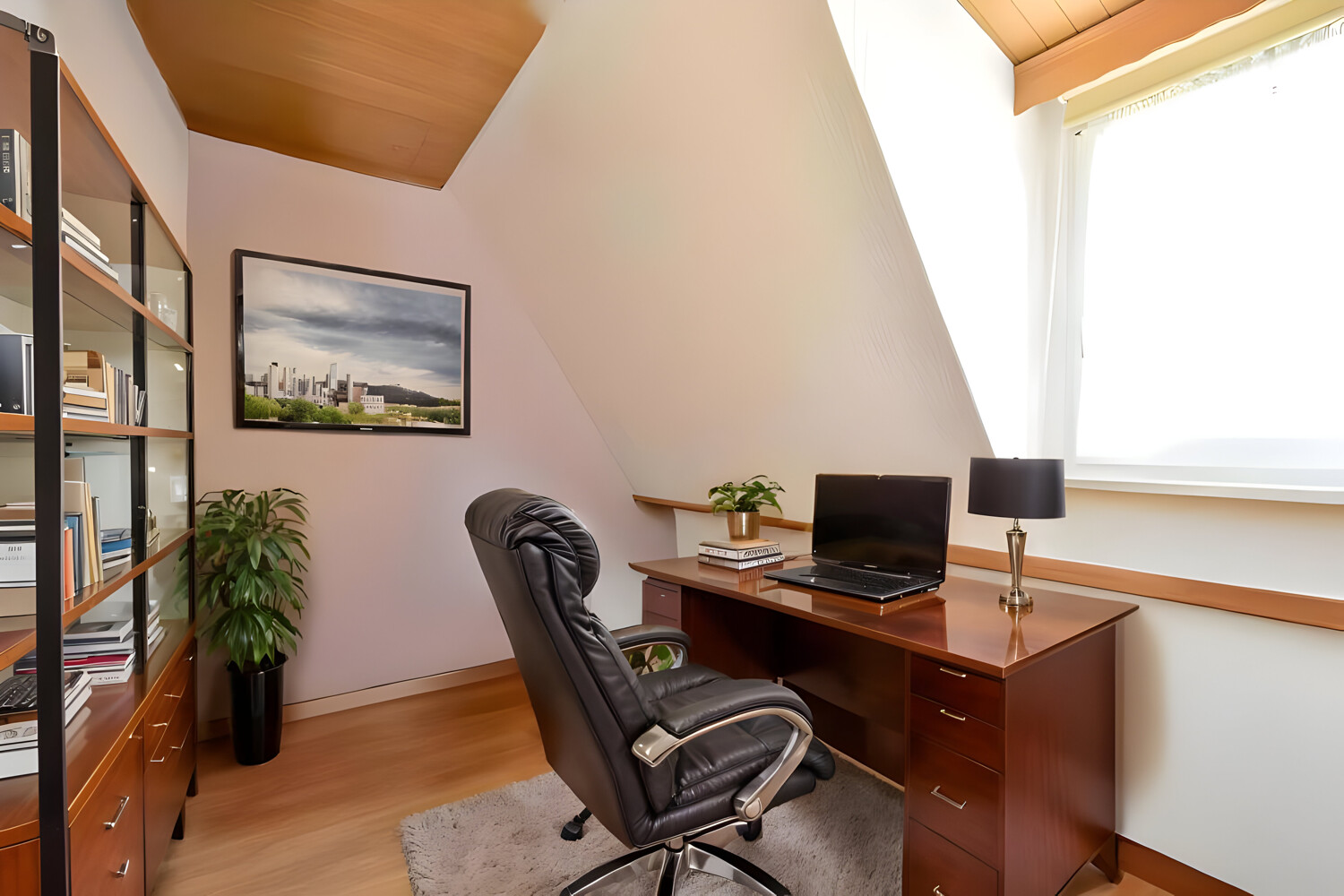 Büro illustriert Obergeschoss