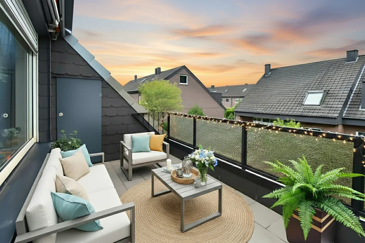 Balkon Obergeschoss illustriert