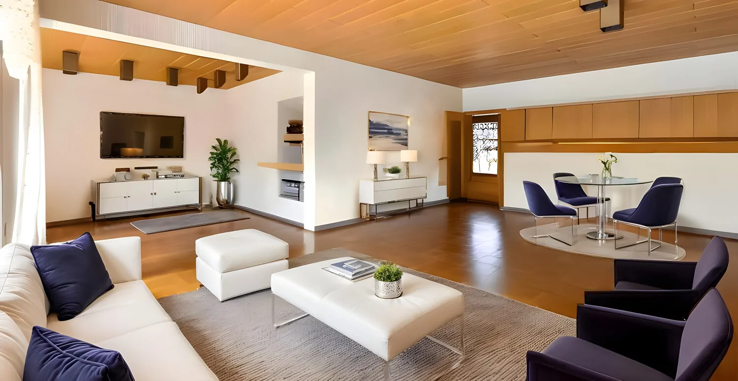 Wohnzimmer Erdgeschoss illustriert