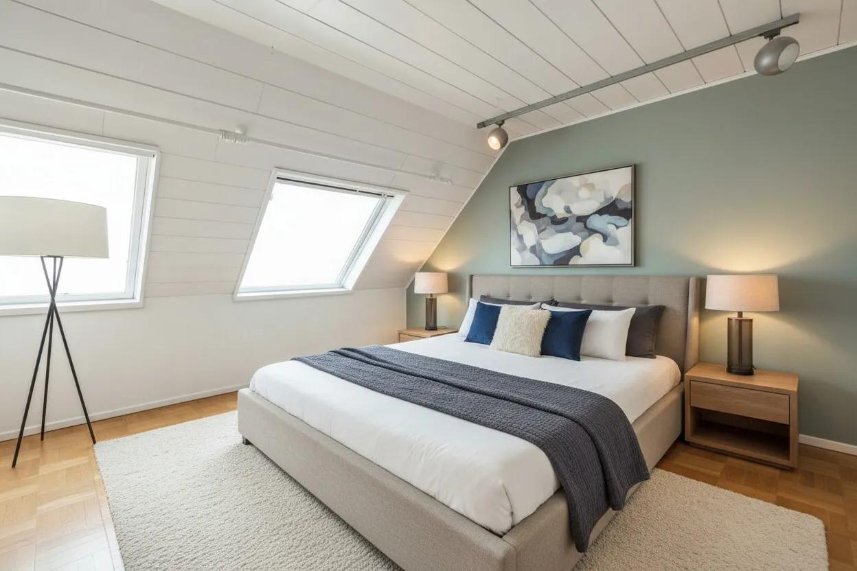 Schlafzimmer Obergeschoss illustriert