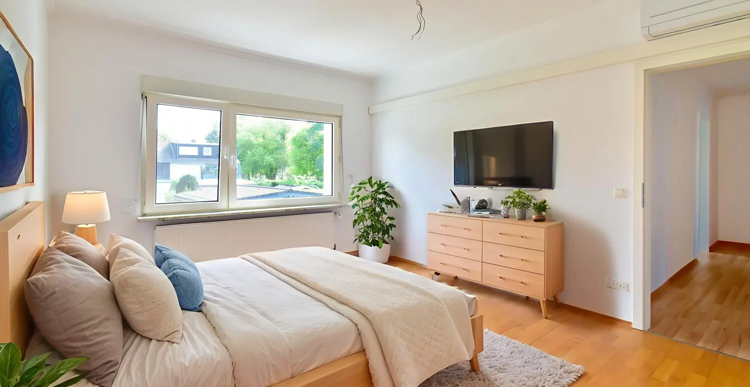 Schlafzimmer Obergesschoß illustriert