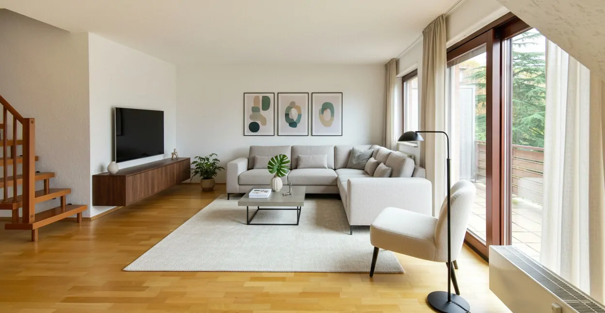 Wohnbereich illustriert