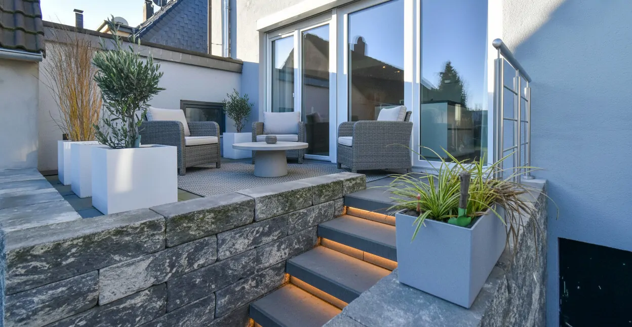 Terrasse illustriert