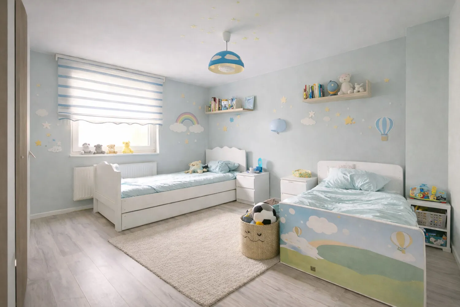 Kinderzimmer Obergeschoss illustriert