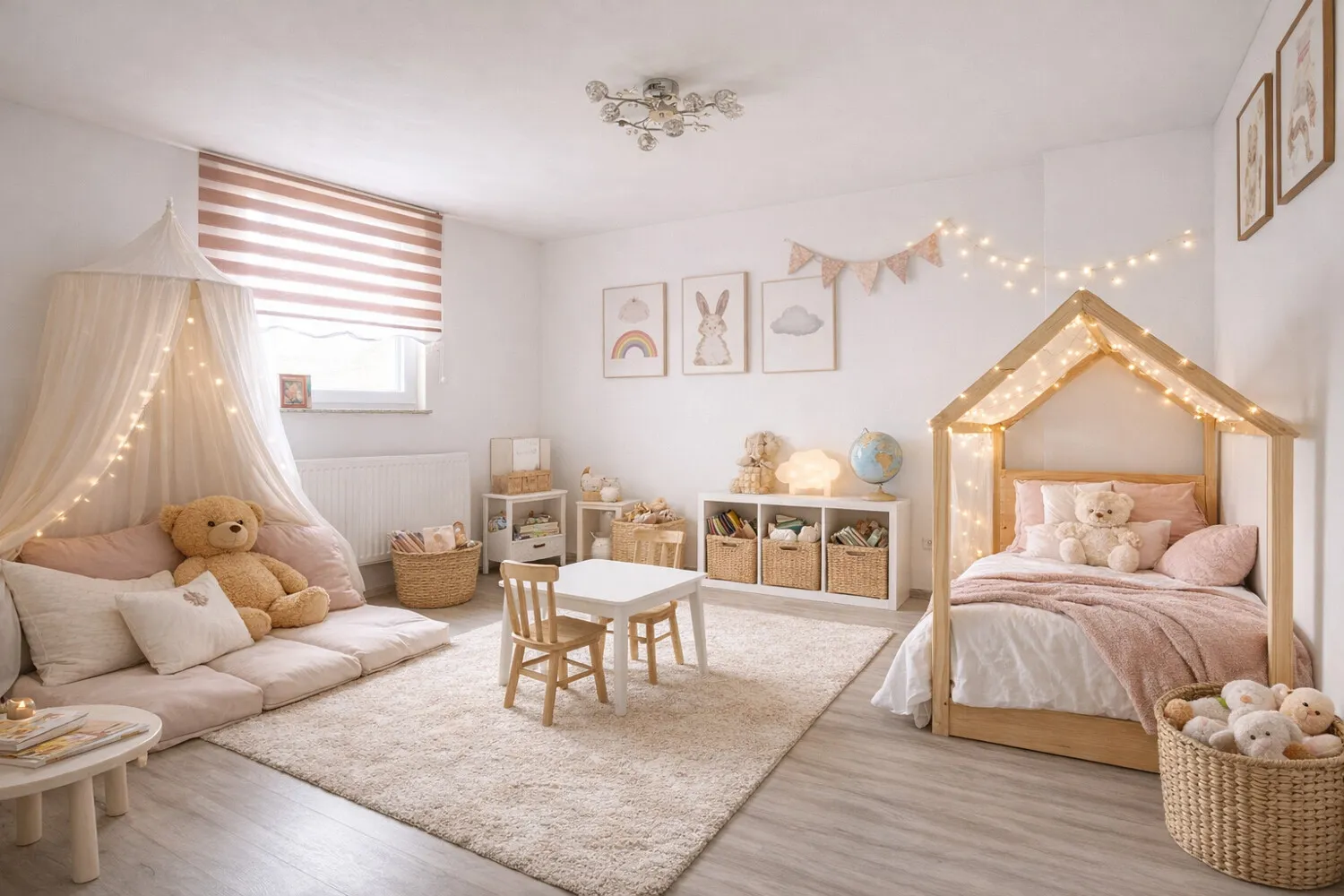 Kinderzimmer Dachgeschoss illustriert