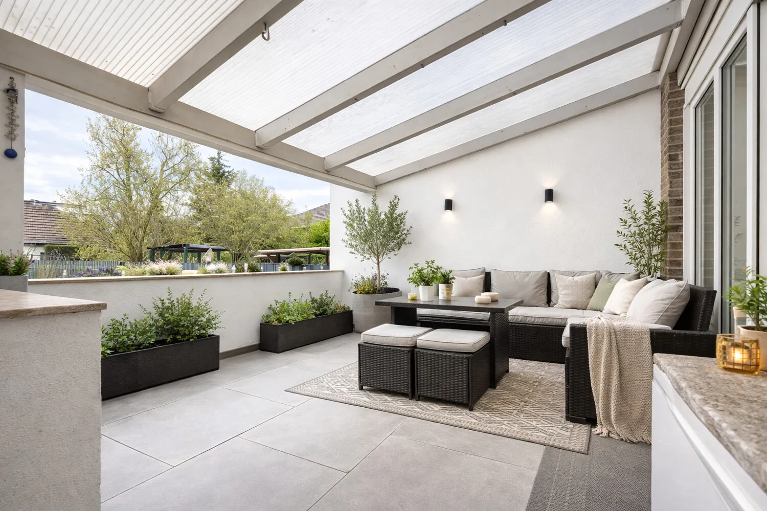 Terrasse illustriert