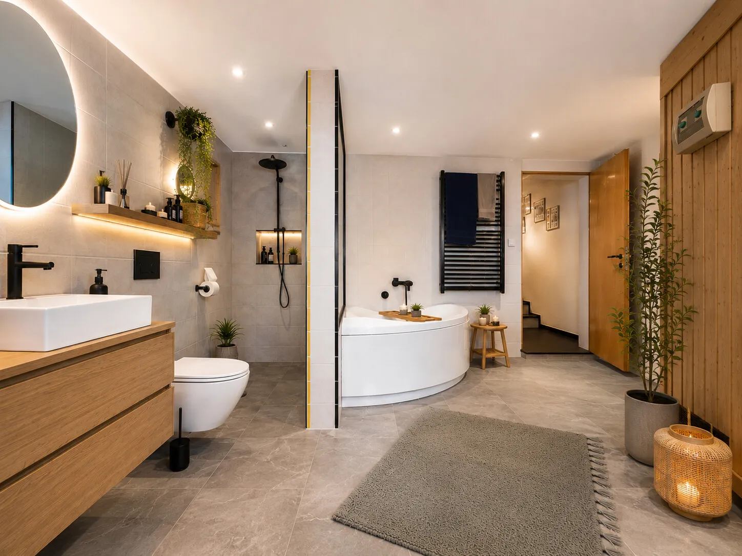 Badezimmer Souterrain illustriert