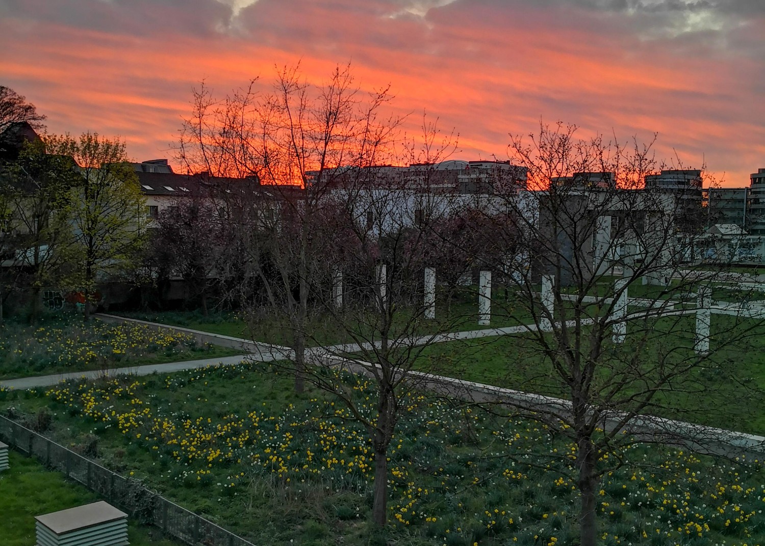 Aussicht von der Loggia am Abend