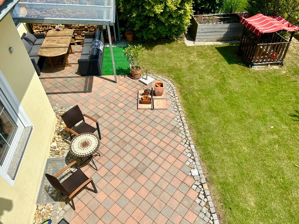 Aussicht auf Terrasse