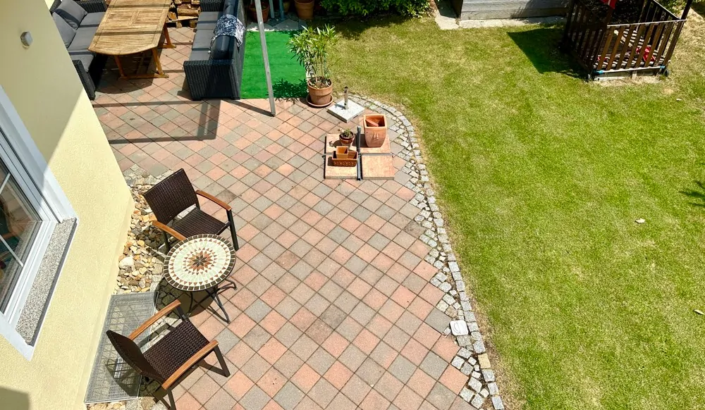 Aussicht auf Terrasse