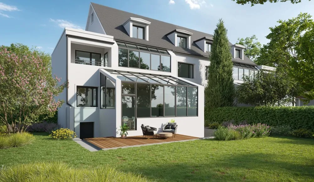 exklusive Stadtvilla Ansicht Süden