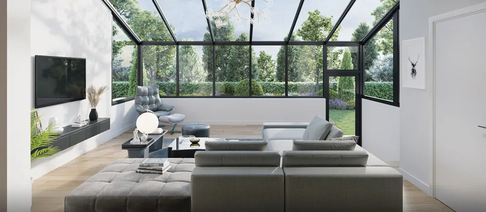 Wohnbereich mit Wintergarten EG