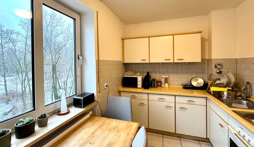 Küche mit Einbauküche
