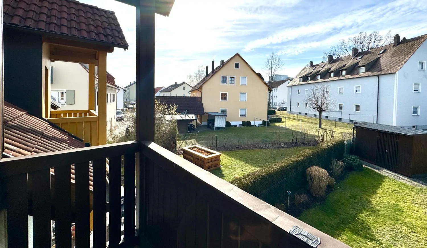 Balkon in Südausricht