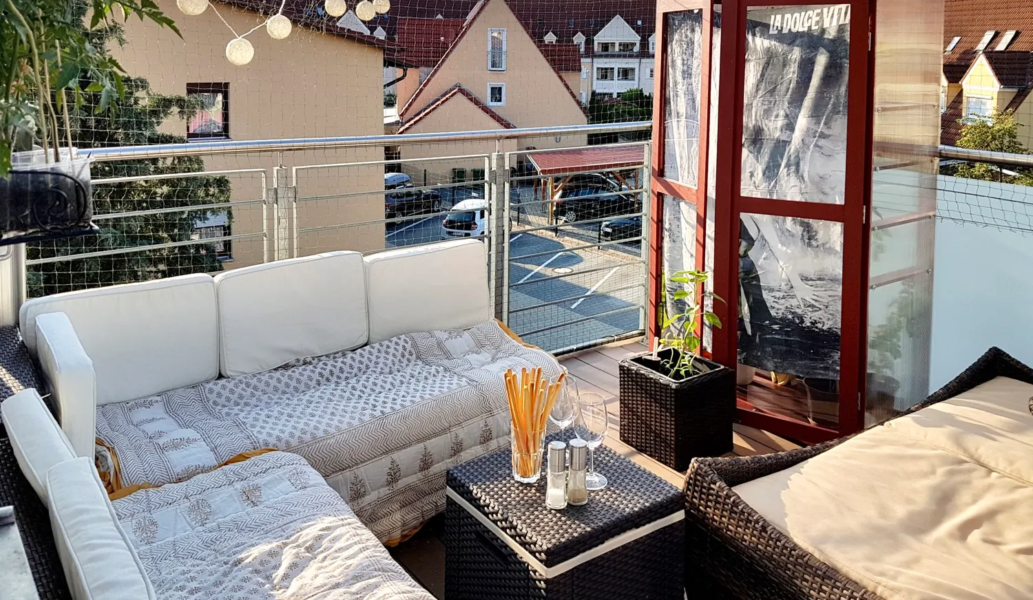 Sitzlounge auf der Dachterrasse