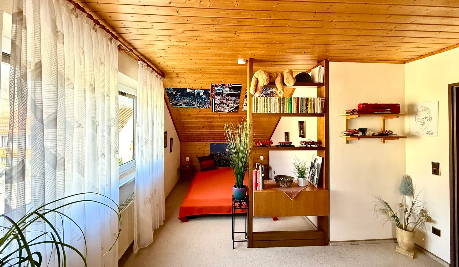 Wohnraum im Dachstudio