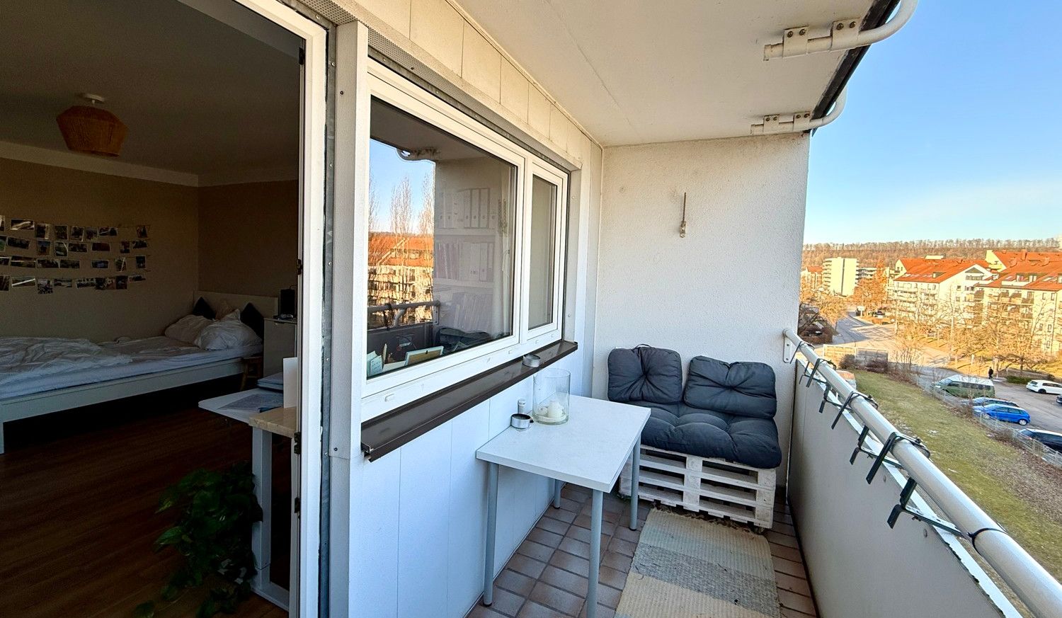 großer Balkon