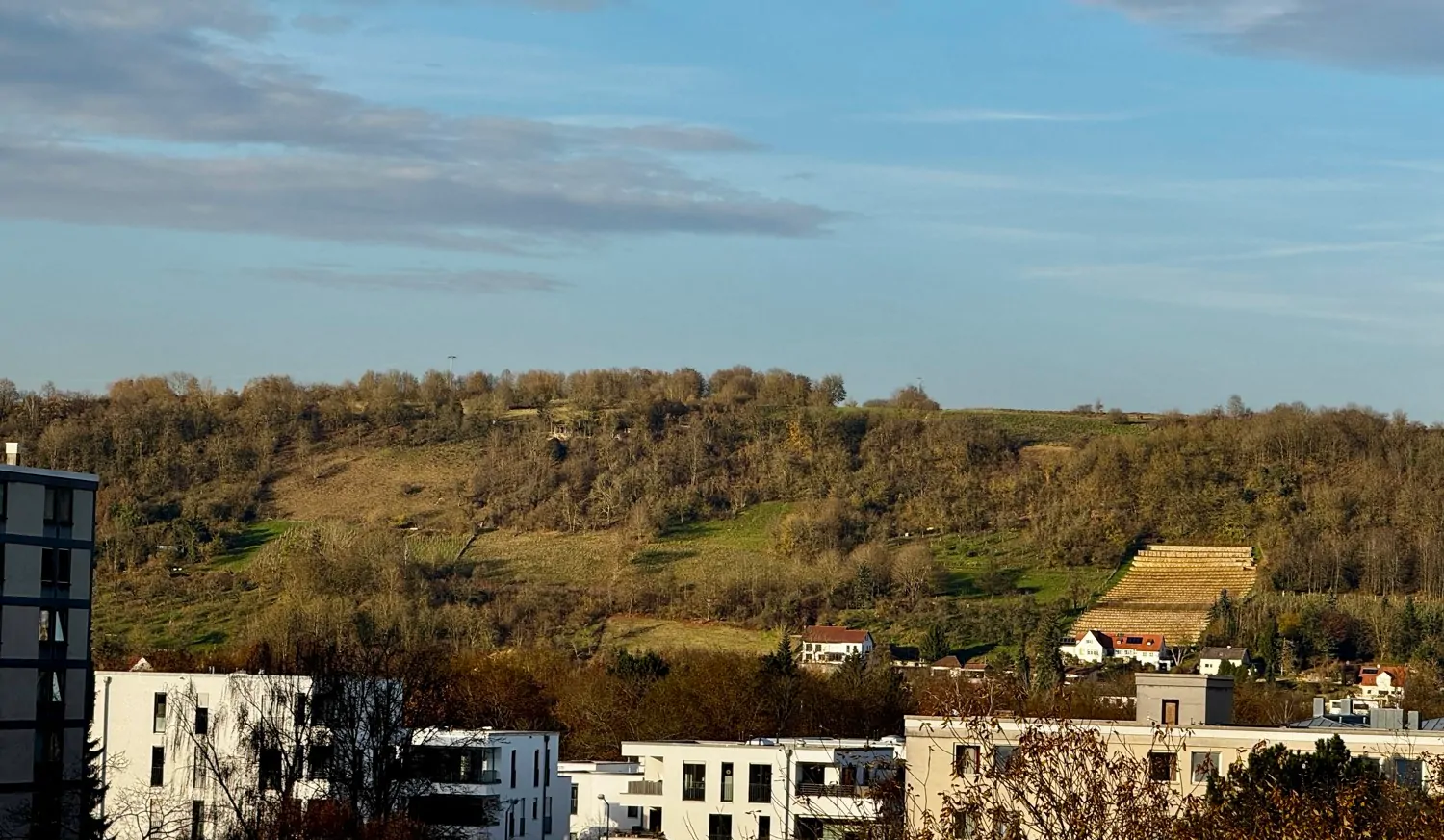 schöne Aussicht auf die Winzerer Höhen