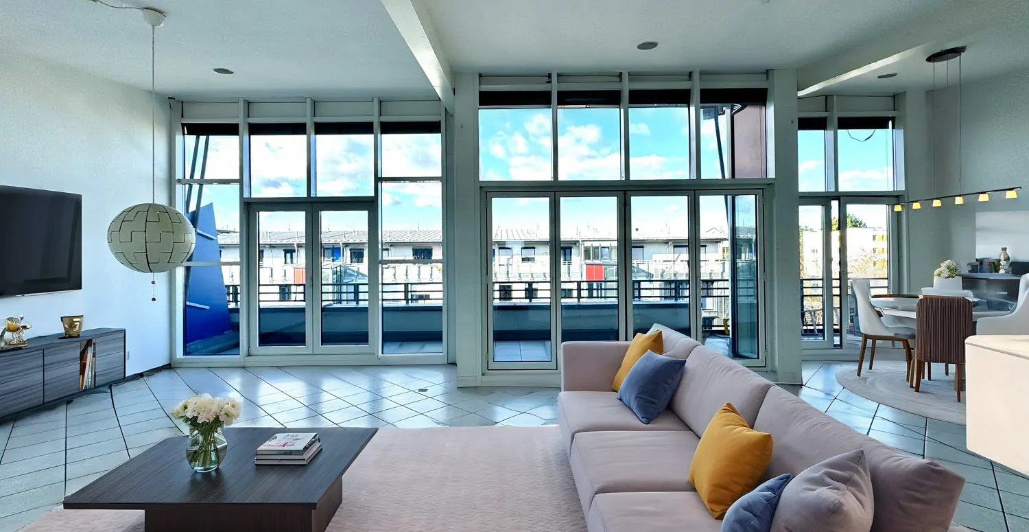 großer offener Wohnbereich