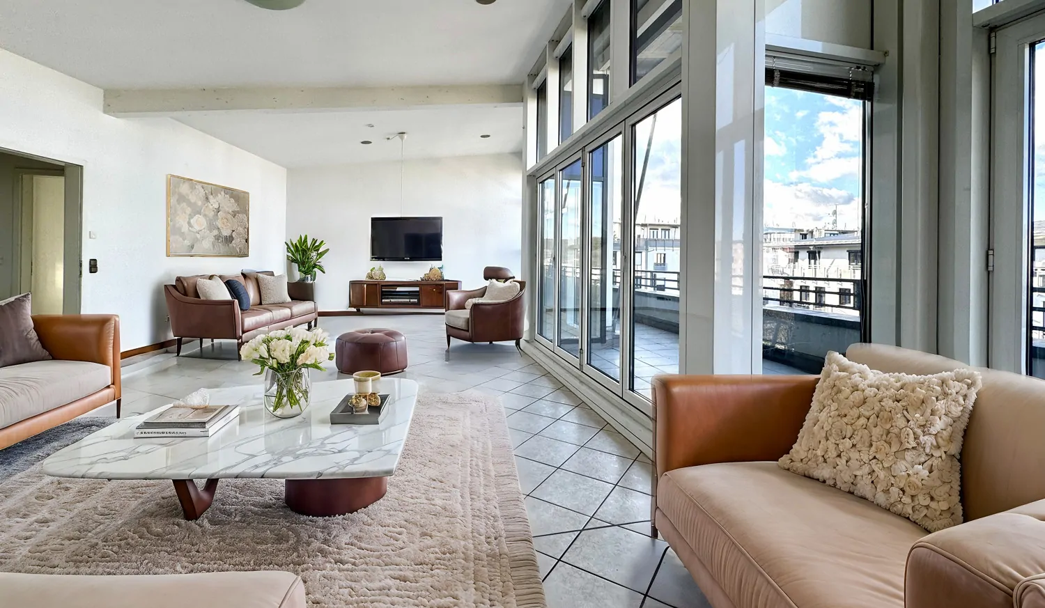 großer offener Wohnbereich