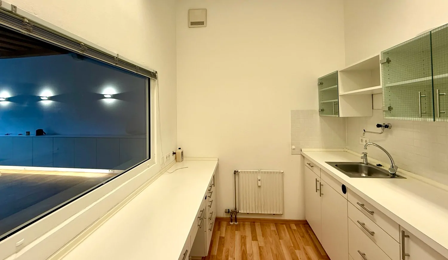 Küche mit Einbauküche