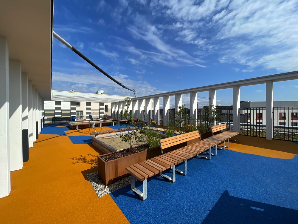 Dachterrasse im Haus A