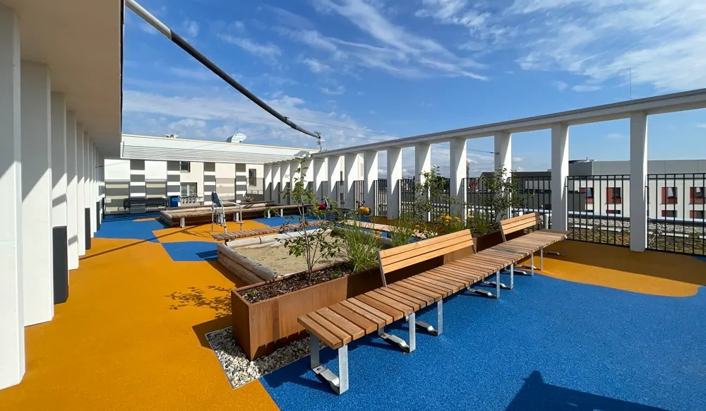 Dachterrasse im Haus A