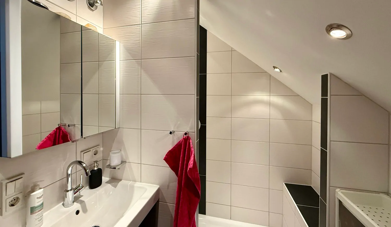 modernisiertes Badezimmer