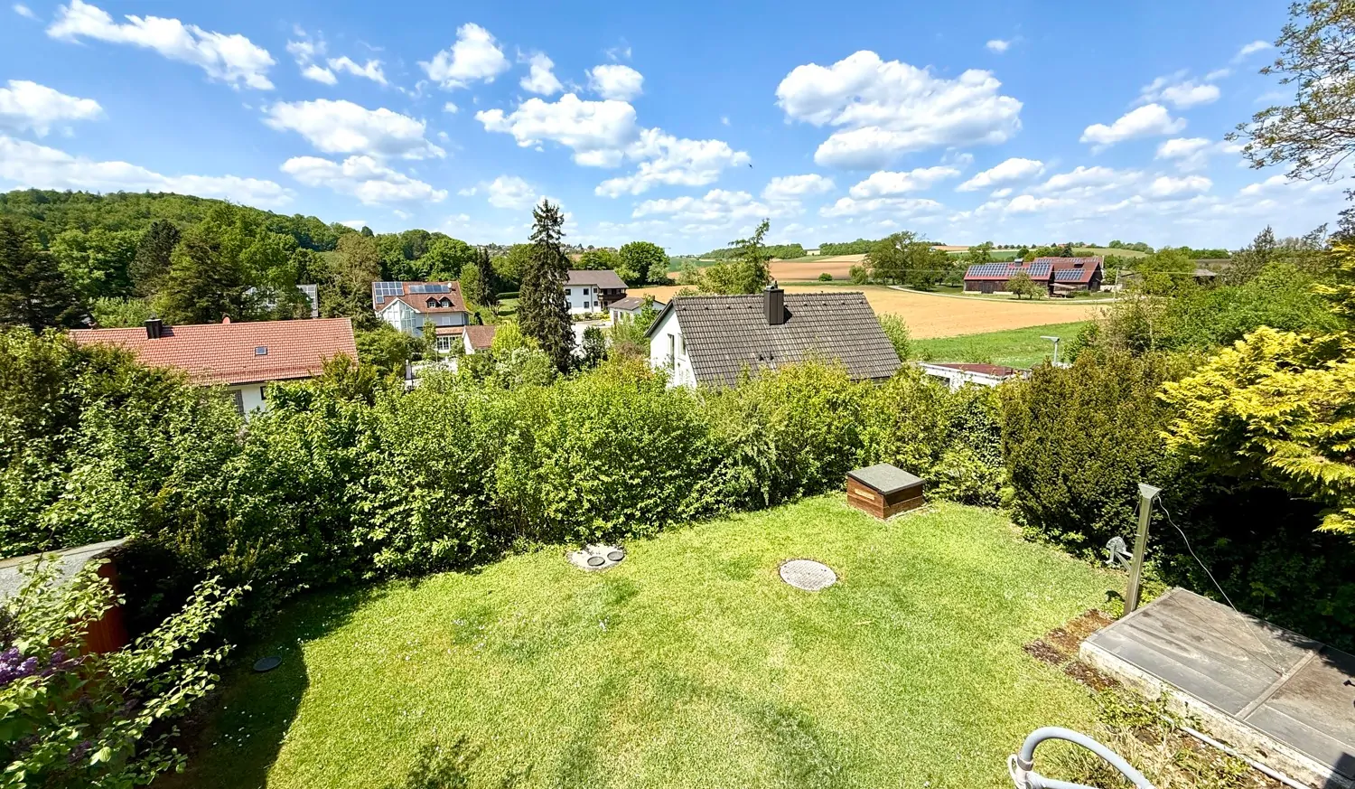 Blick in das untere Gartenareal