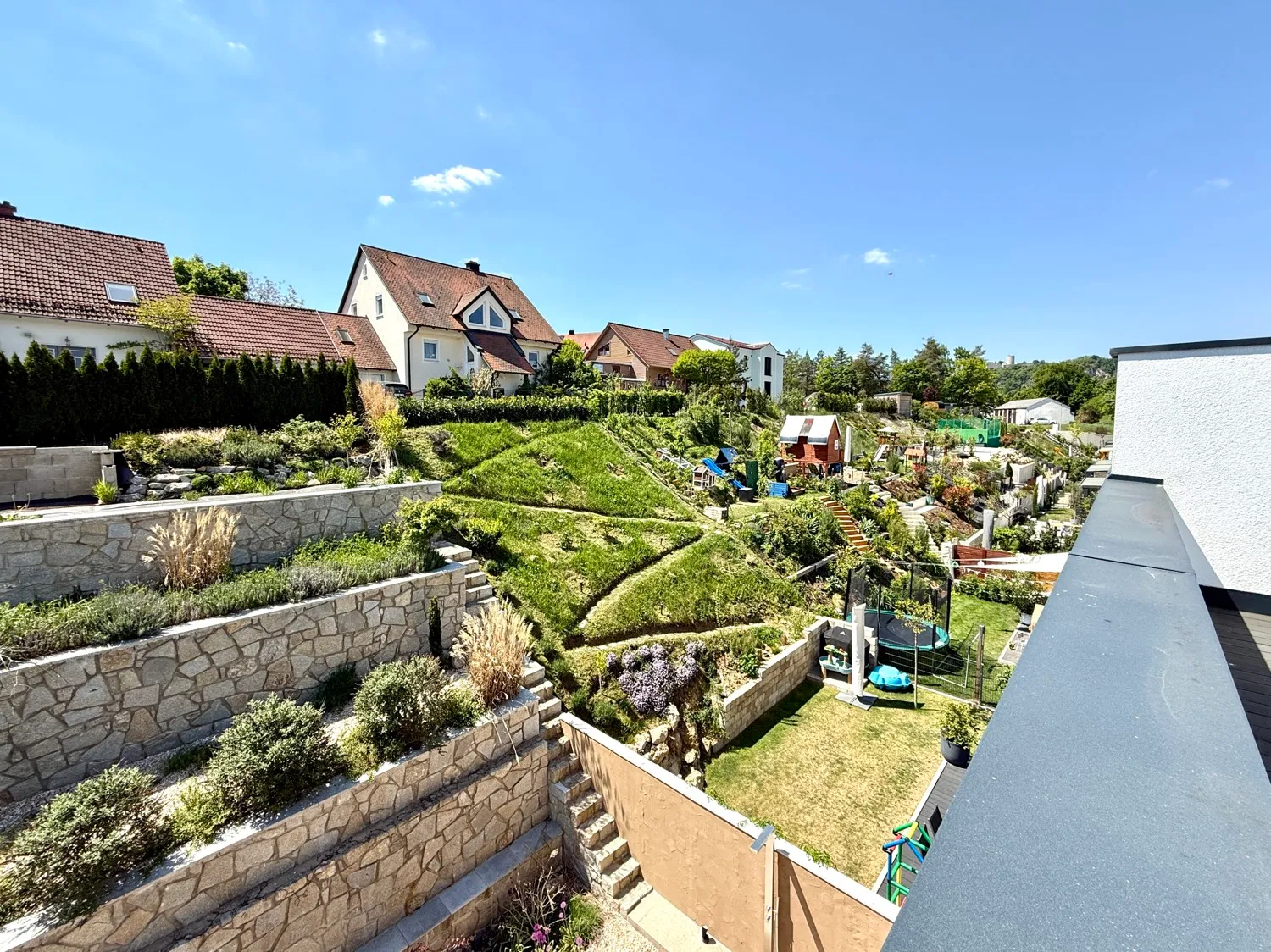 Ausblick von der Dachterrasse