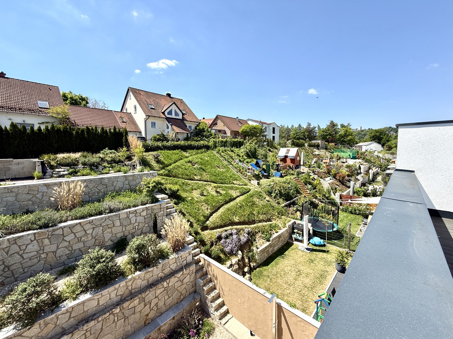 Ausblick von der Dachterrasse
