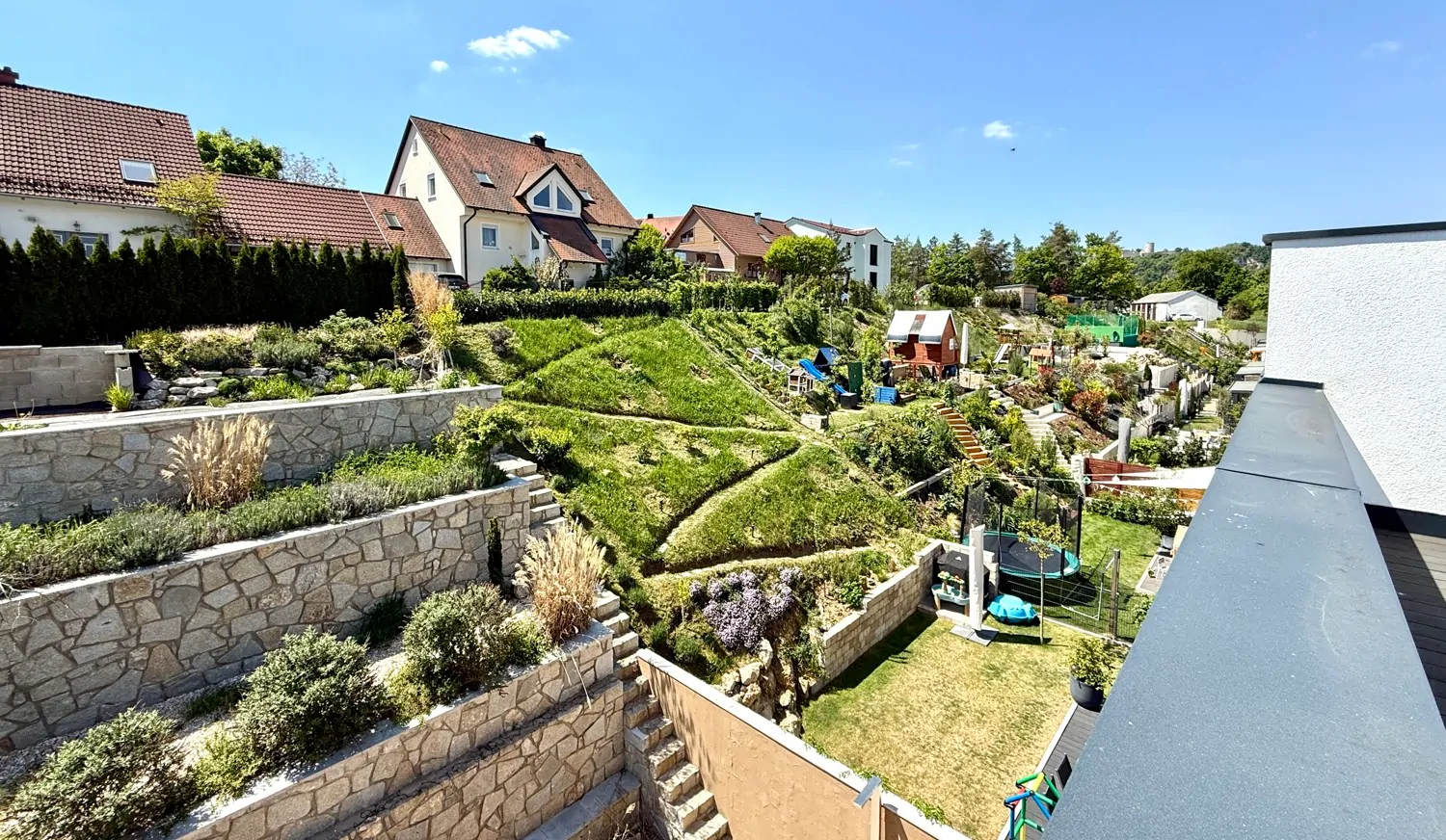 Ausblick von der Dachterrasse