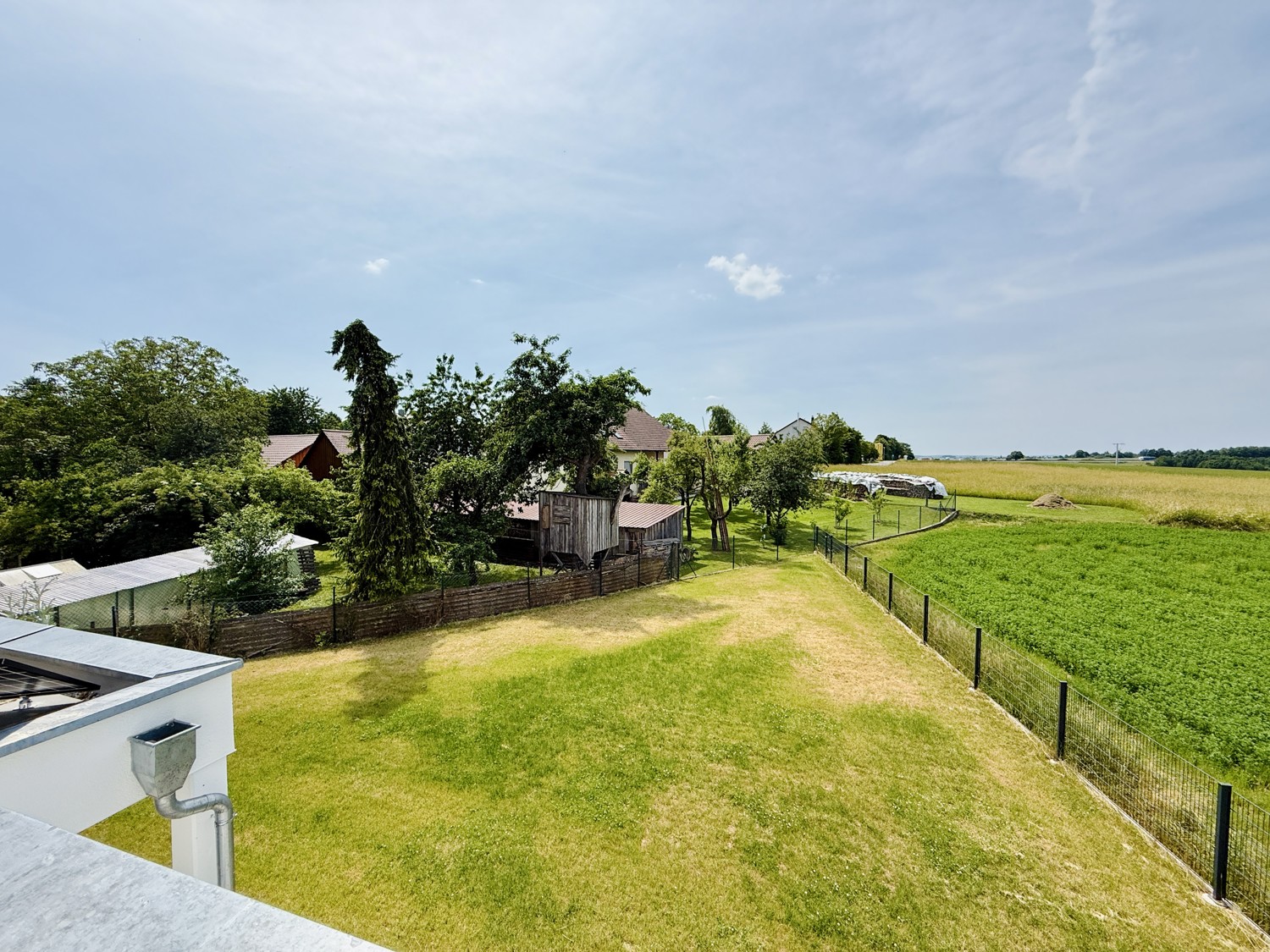 Ausblick auf das Gartenareal