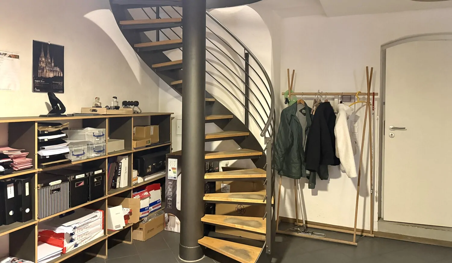 Wendeltreppe zum 1. Obergeschoss