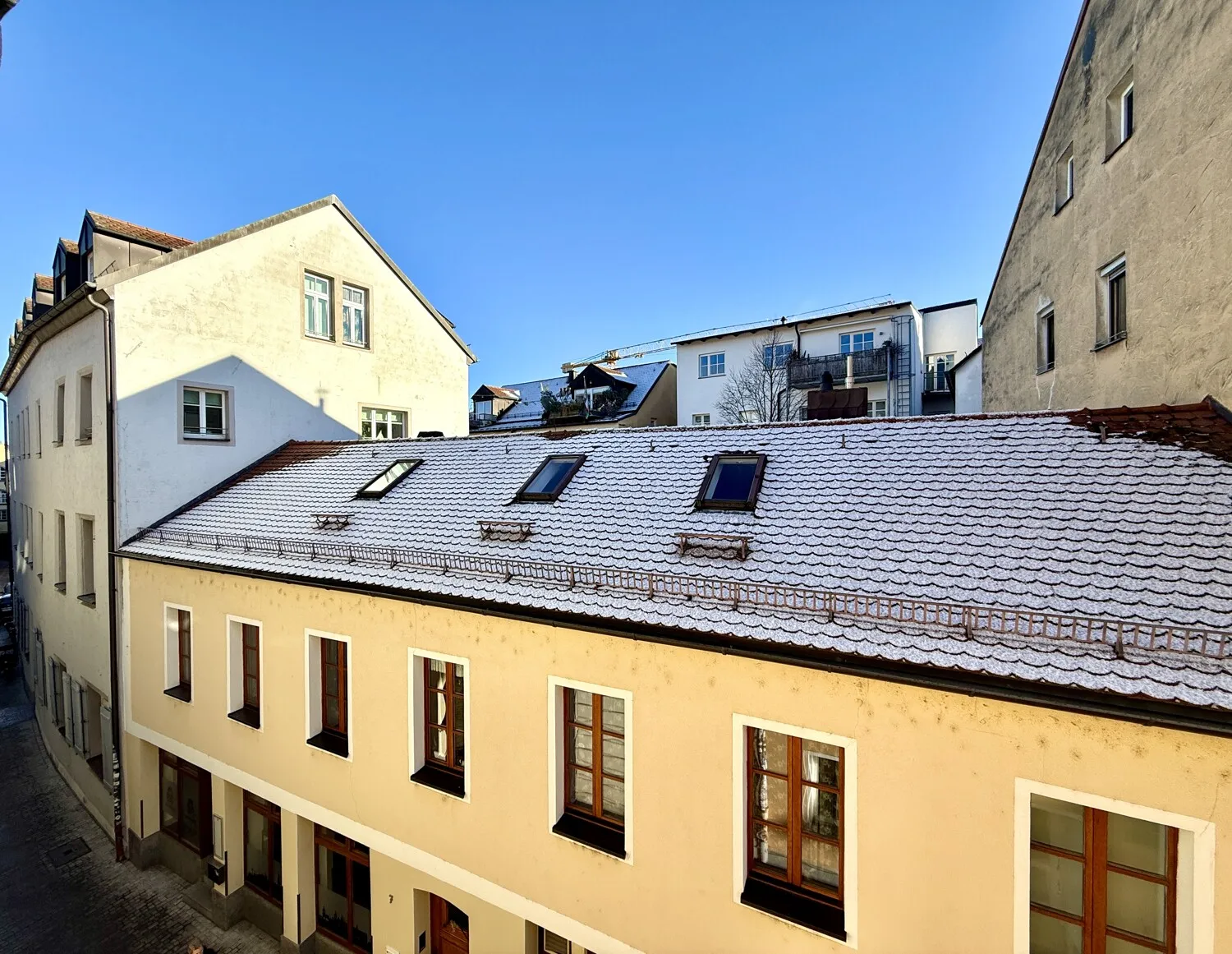 schöner Ausblick über die Dächer