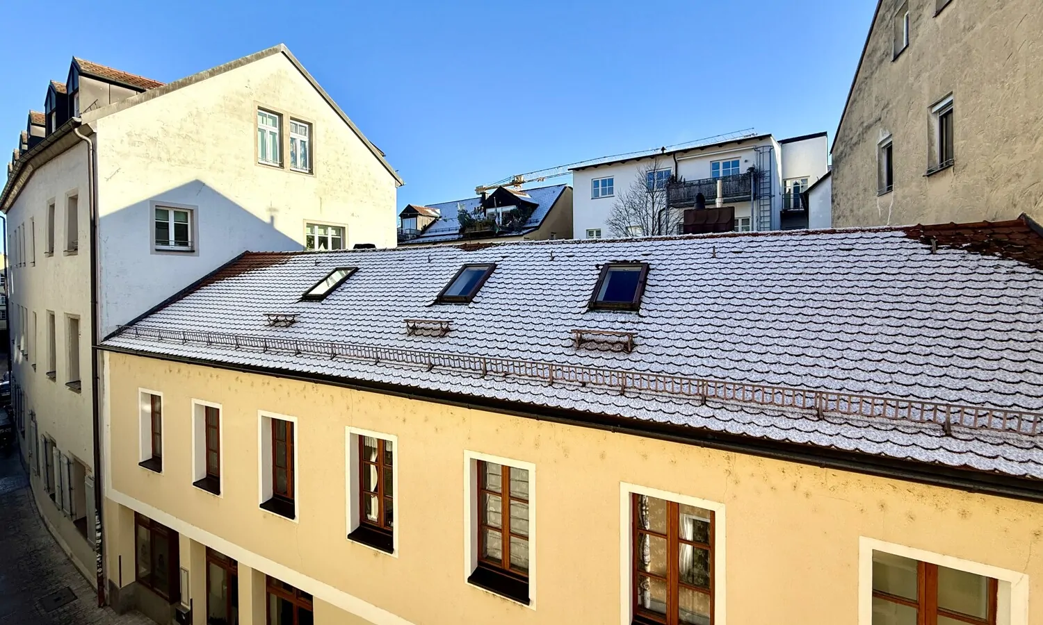 schöner Ausblick über die Dächer