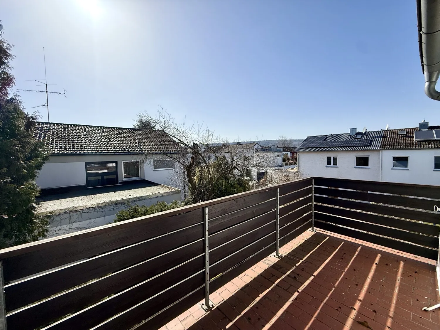 Balkon in Ausrichtung Süden