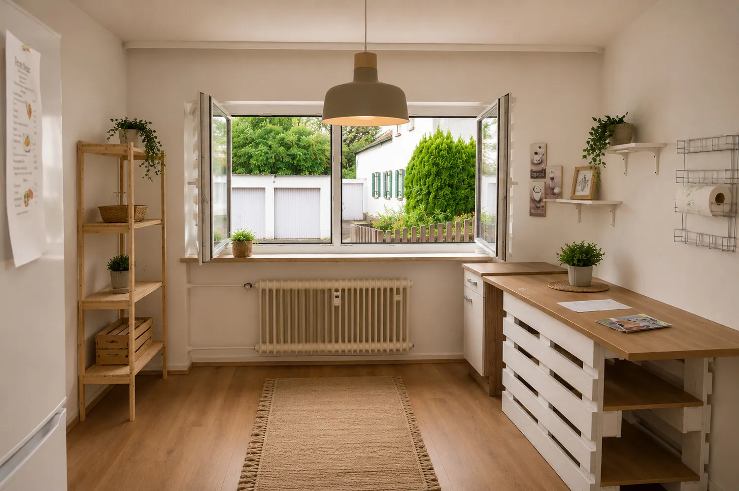 Kinder- Arbeitszimmer der unteren Wohnung mit angenehmem Tageslicht