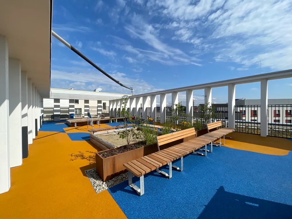 Dachterrasse im Haus A