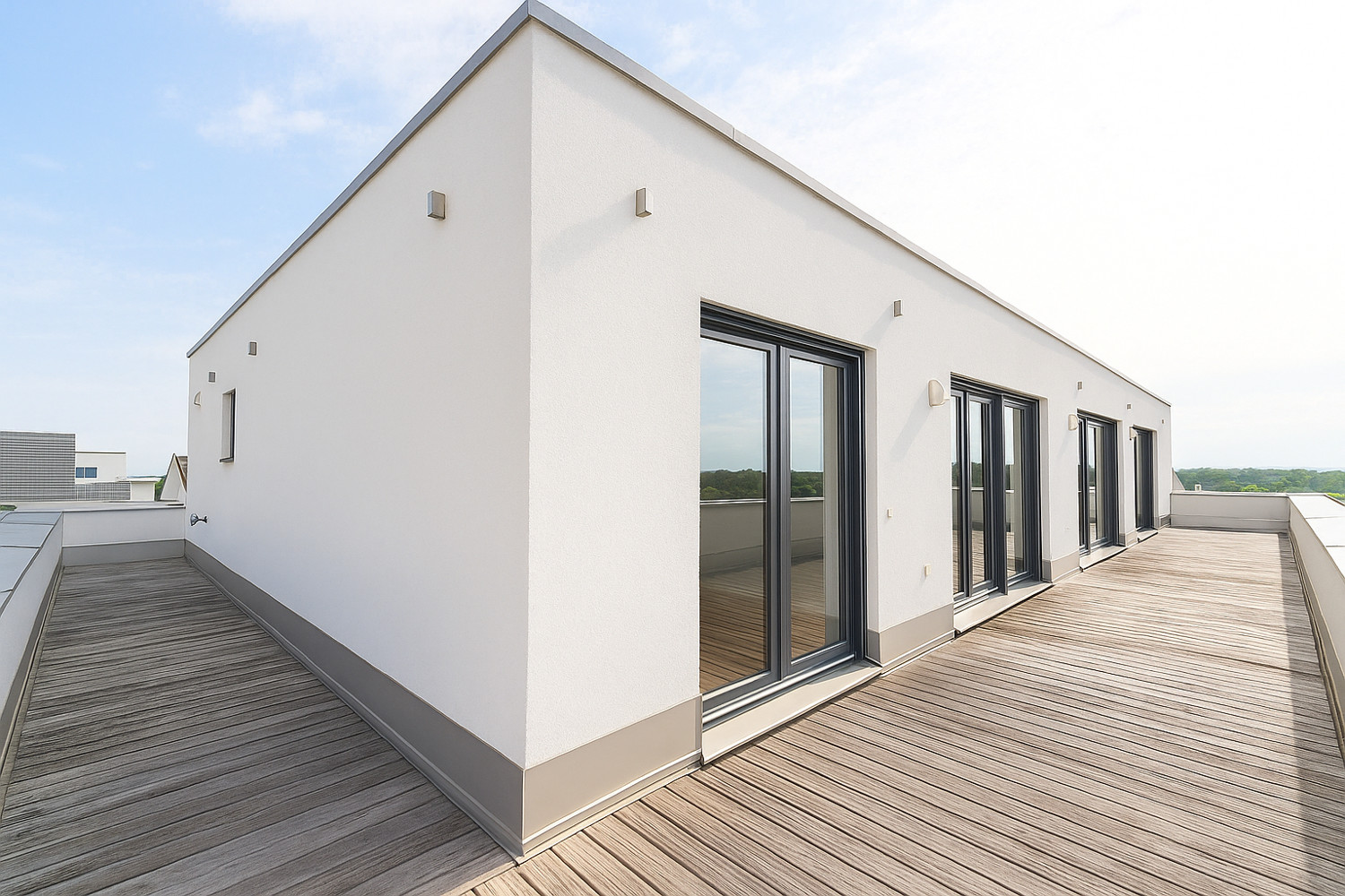 Wohnen mit Weitblick – elegantes Penthouse mit Panoramaterrasse & 3 Stellplätzen