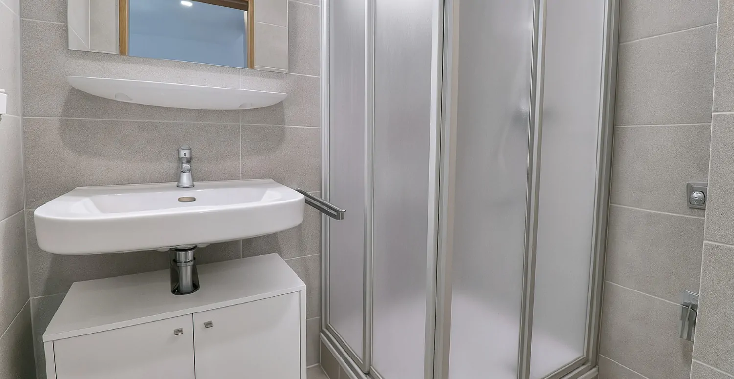 Visualisierung Badezimmer mit Dusche