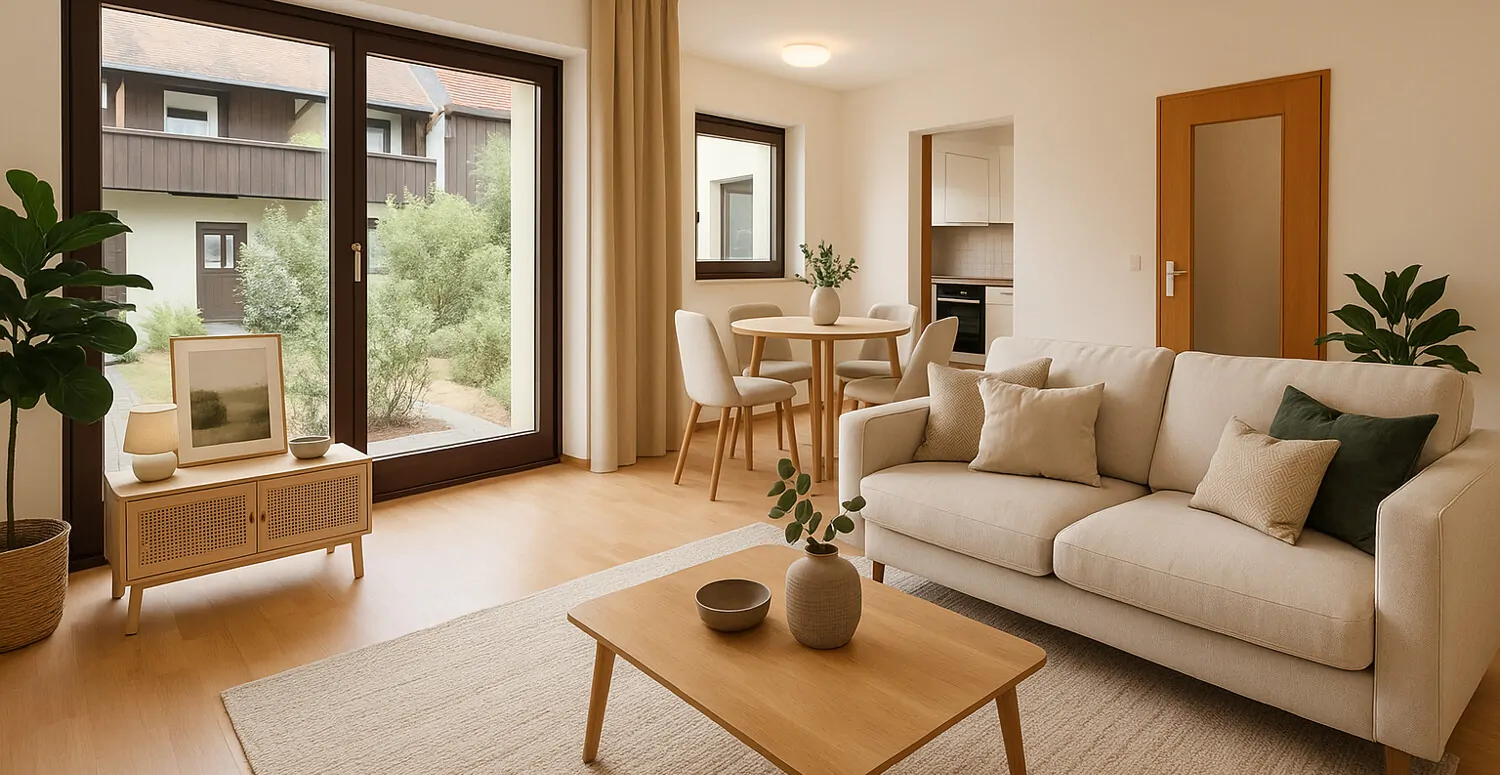 Visualisierung Wohn-und Essbereich (andere Seite)